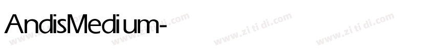 Andis Medium字体转换